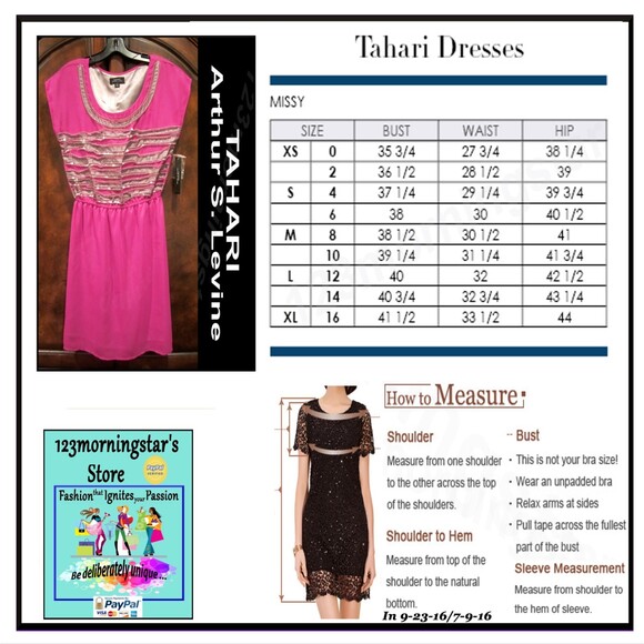 TAHARI ASL NEW Embellished Silver Ribbon Violet Cocktail Sheath Mini Dress — XS - Picture 13 of 13